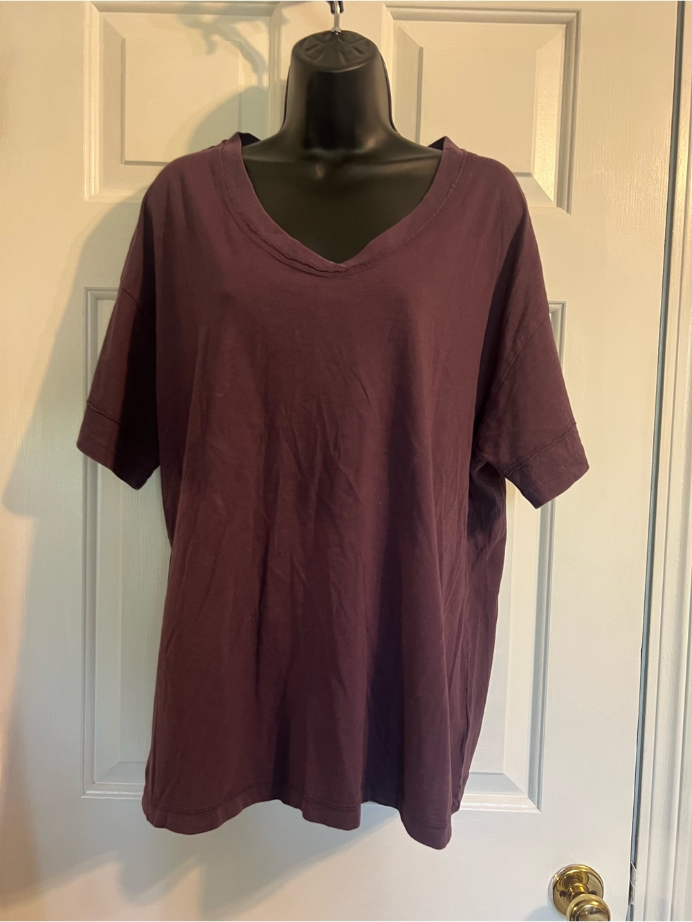 aerie Plum V-Neck Tee